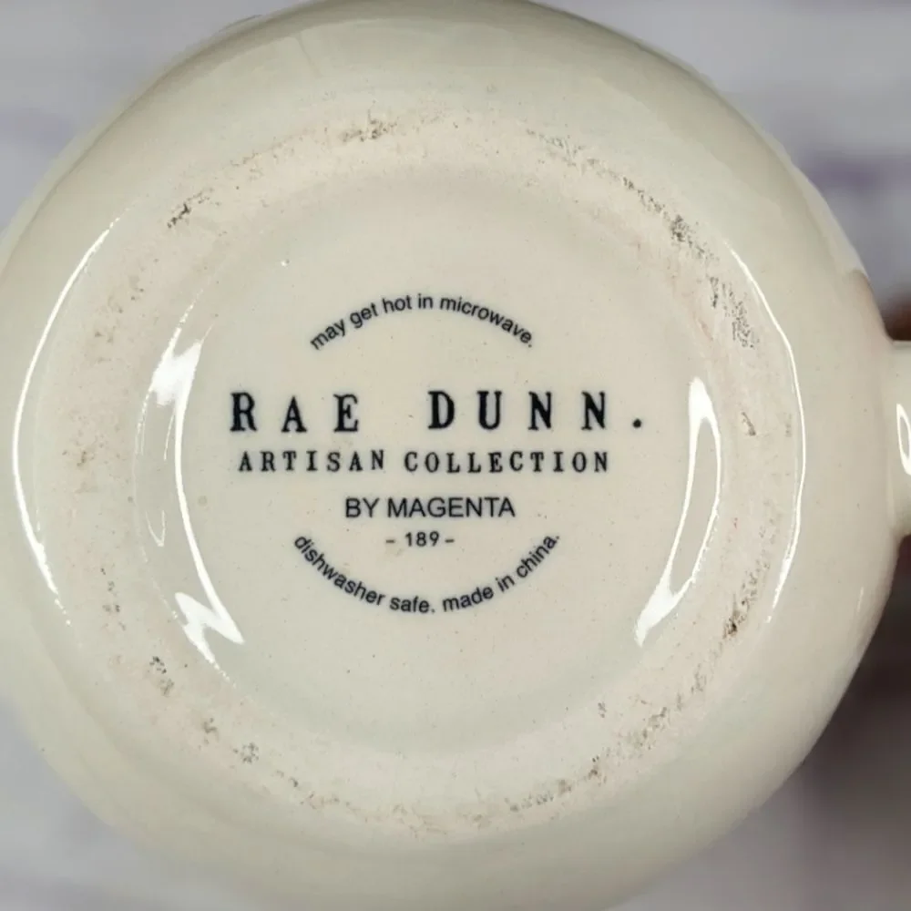 Rae Dunn CREAM Ceramic Creamer Pitcher with Handle